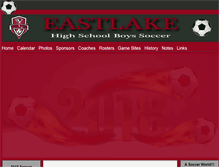Tablet Screenshot of eastlakewolvesboyssoccer.com